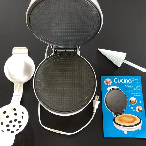 CUCINA PRO Waffle Cone and Bowl Maker- Includes Shaper Roller and Bowl Press - Picture 3 of 8